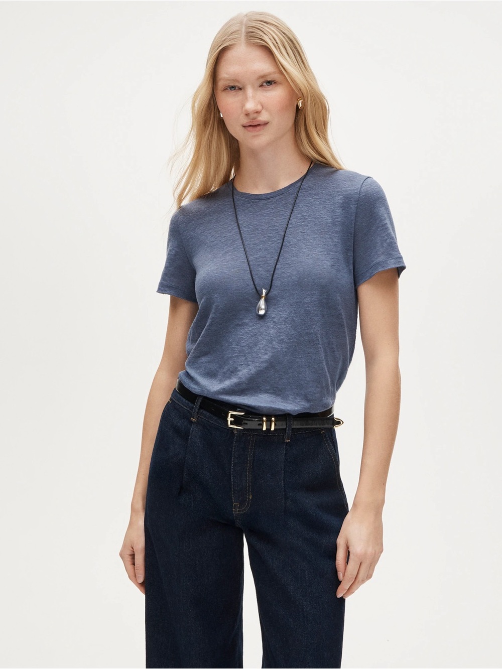 J. Crew New relaxed linen T-shirt